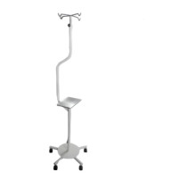 Atril Bomba Infusion Cromado 5 Ruedas Mafet M-010