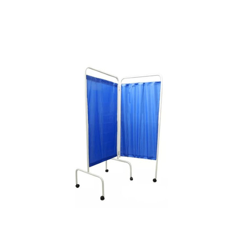 Biombo 2 Cuerpos + Tela Antifluido Azul Mafet M-017